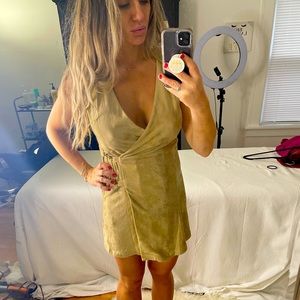 Cals soft cream wrap dress
